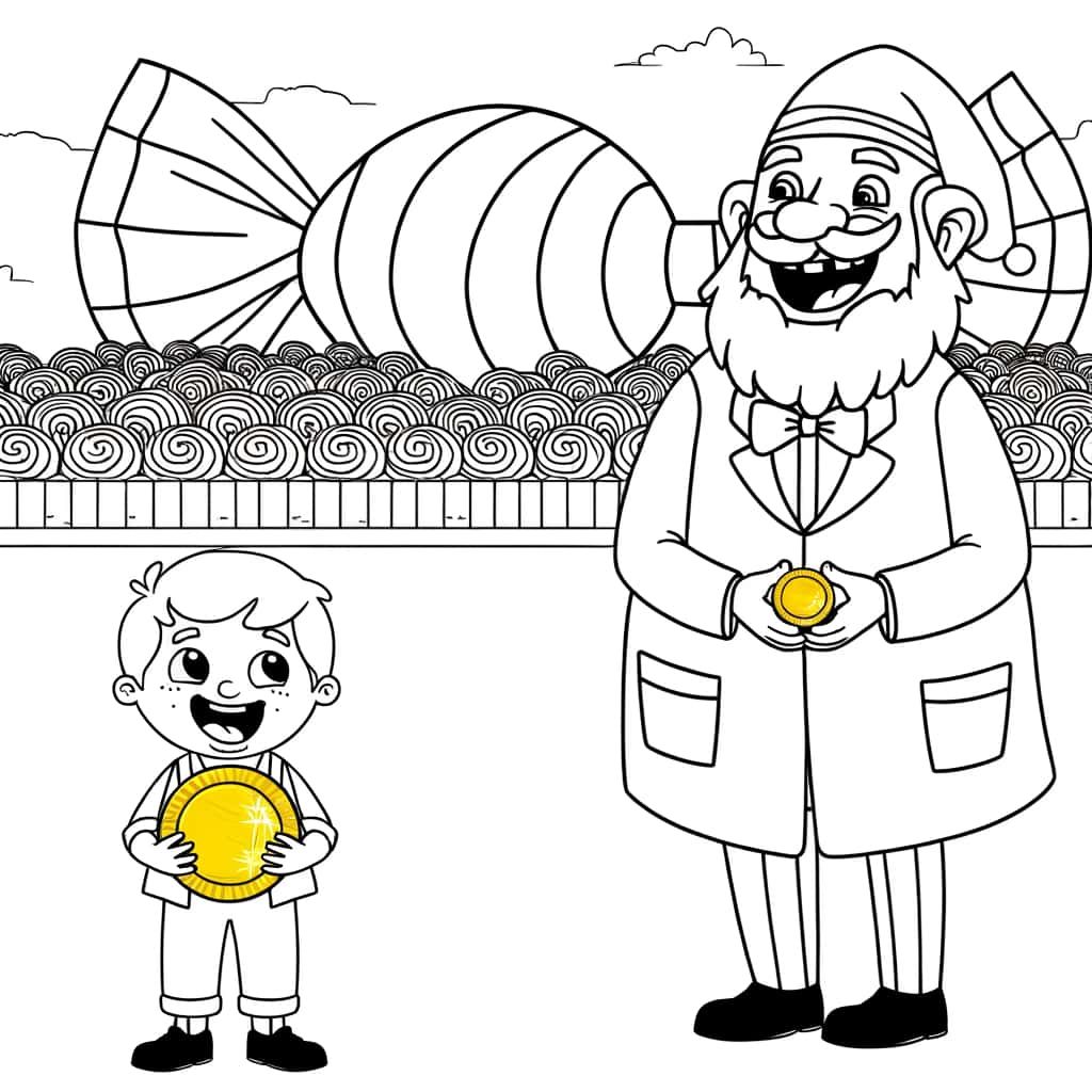 Coloriage Charlie et la Chocolaterie à imprimer et colorier