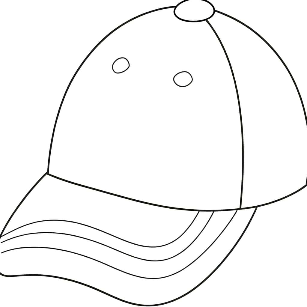 Coloriage Casquette à imprimer et colorier