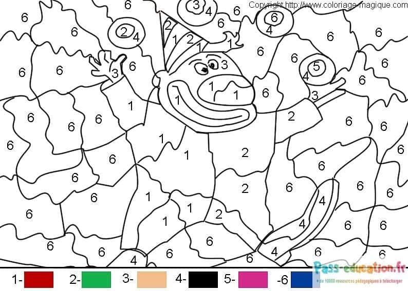 Coloriage Carnaval joyeux à imprimer et colorier