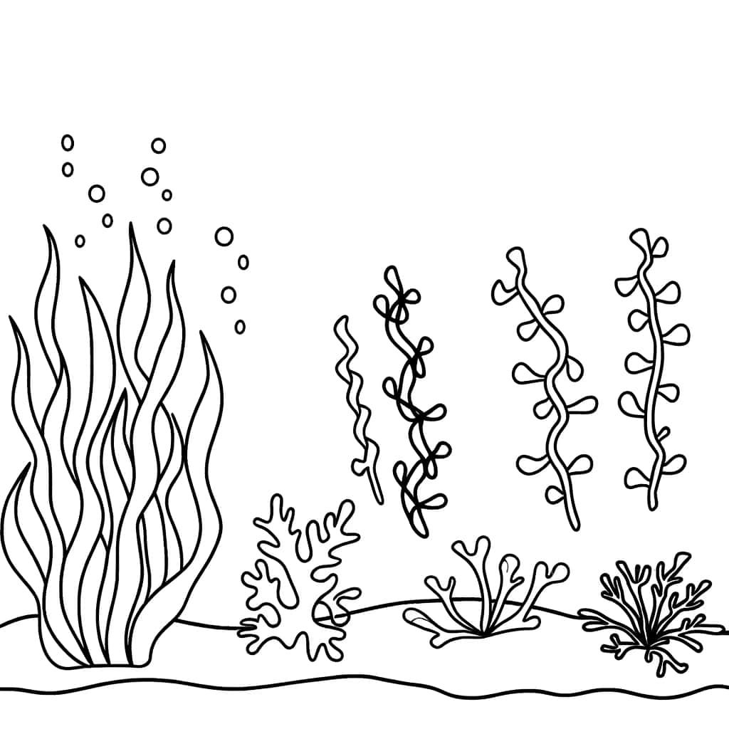 Coloriage Fond marin à imprimer et colorier