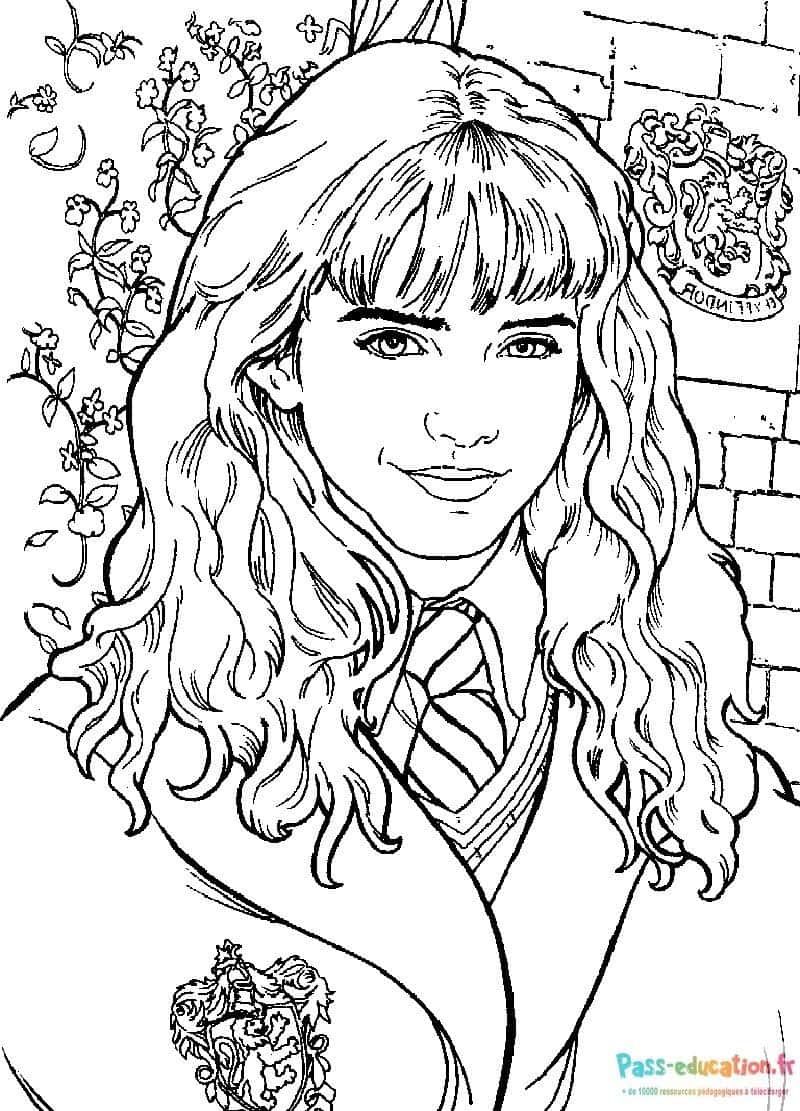 Coloriage Hermione Granger à imprimer et colorier