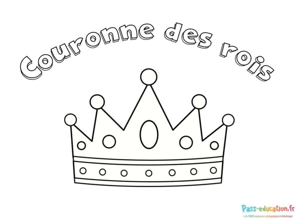 Coloriage Couronne royale à imprimer et colorier