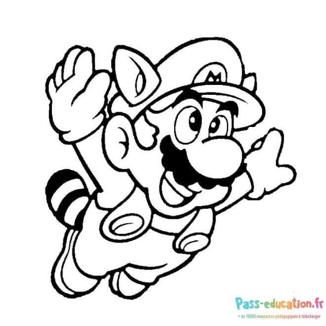 Coloriage Mario abeille à imprimer et colorier