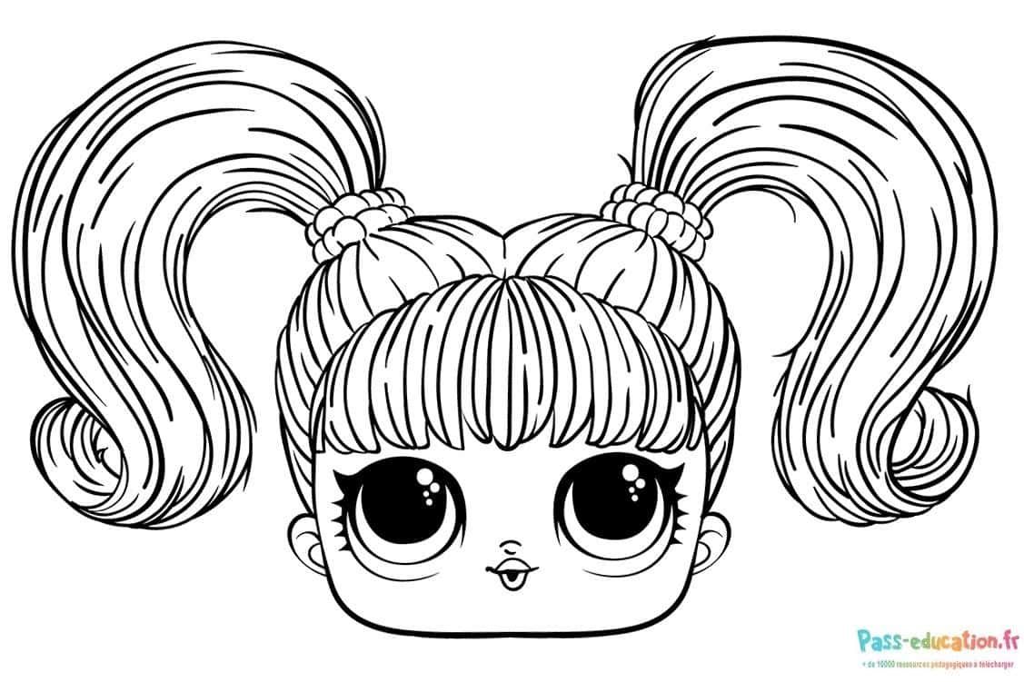 Coloriage Poupée Lol à imprimer et colorier