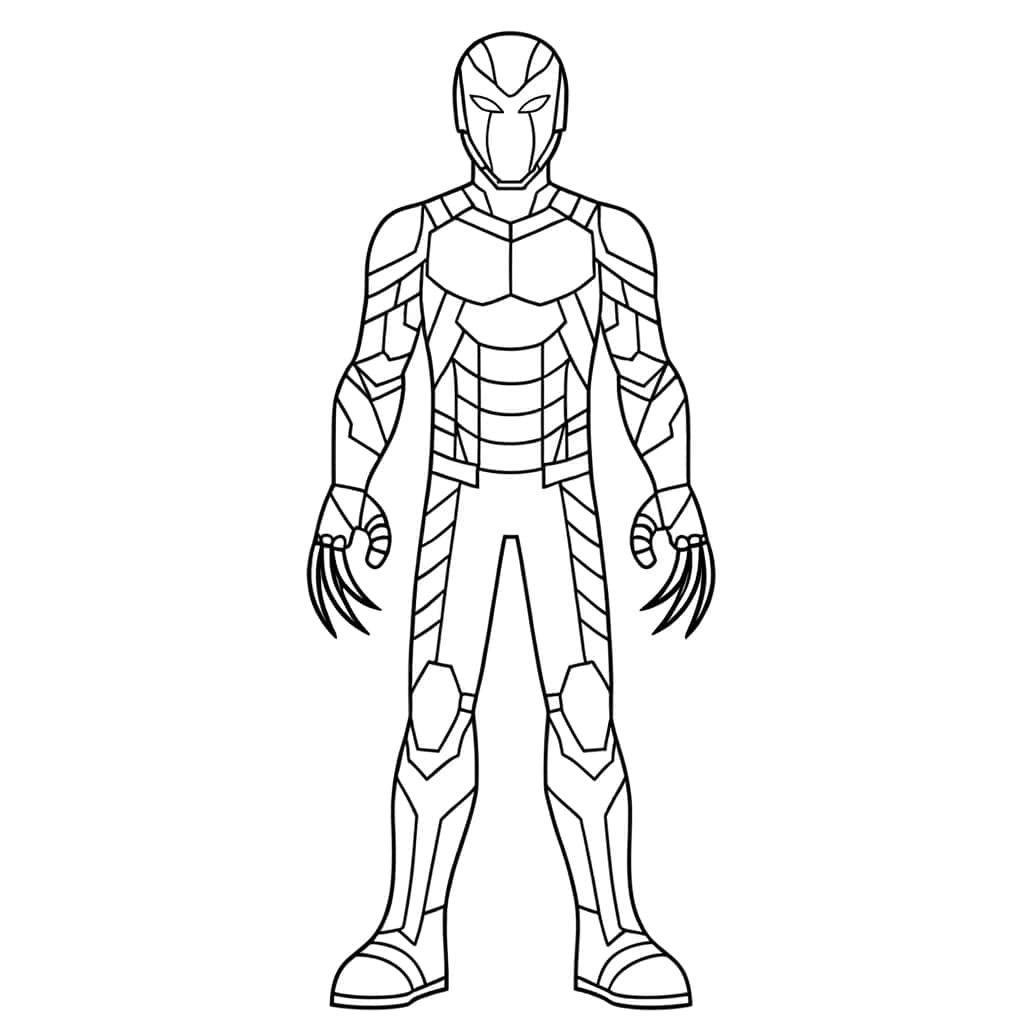 Coloriage Black Panther à imprimer et colorier