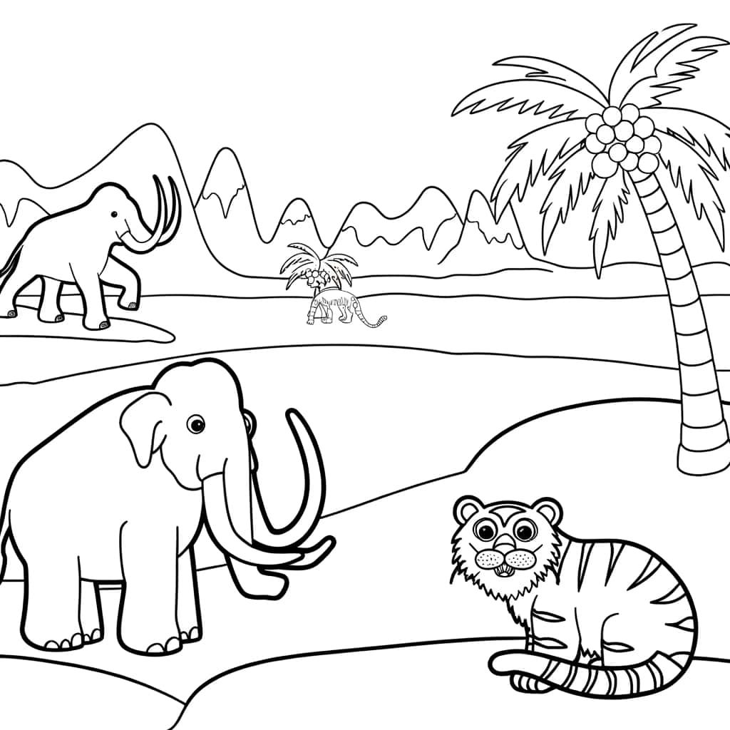 Coloriage Âge de Glace à imprimer et colorier