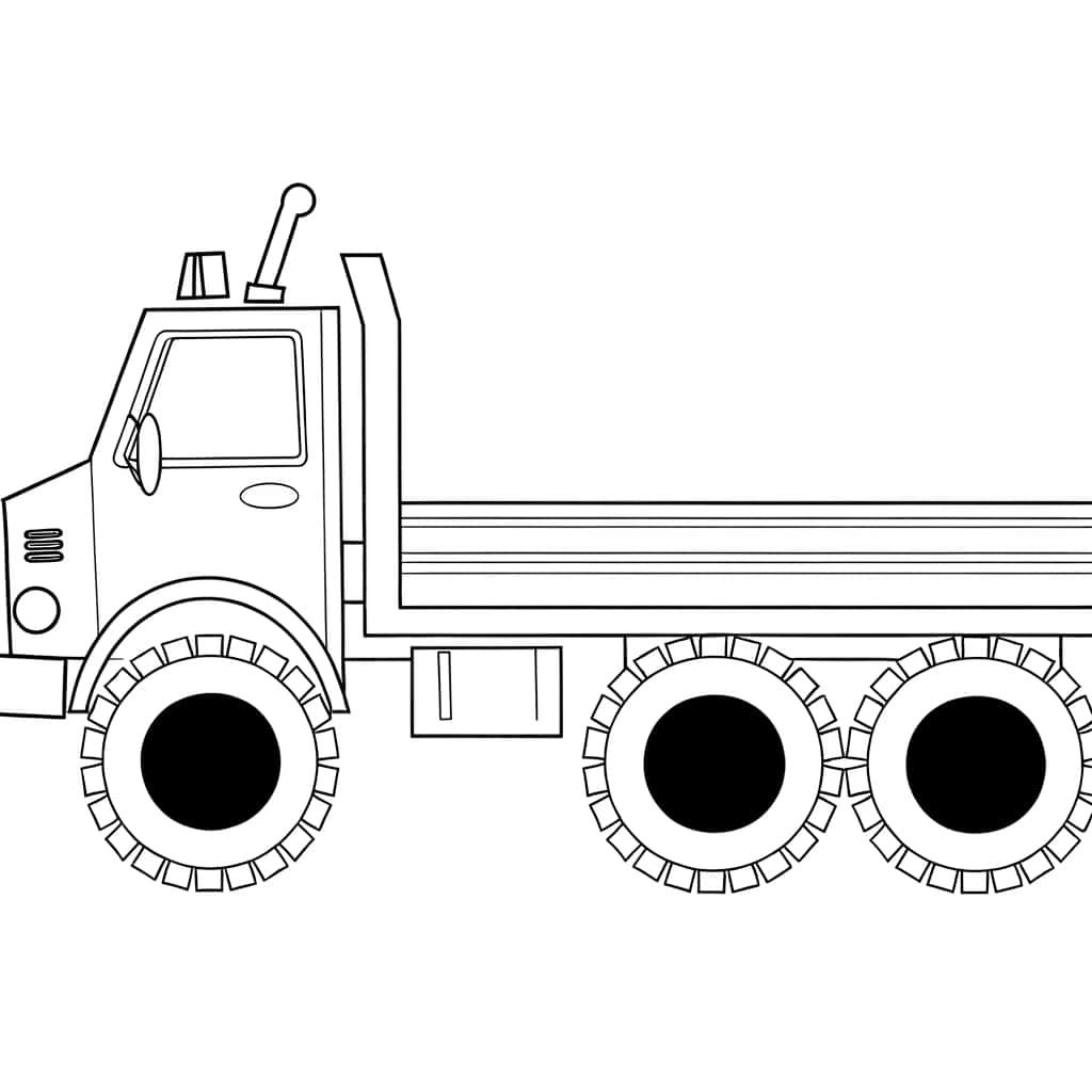 Coloriage Camion militaire à imprimer et colorier