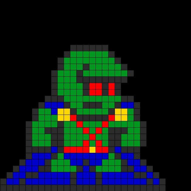 Coloriage Super-héros vert à imprimer et colorier