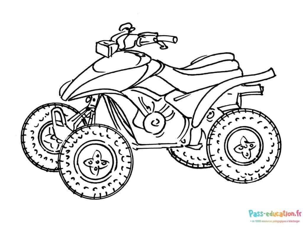 Coloriage Moto Cross à imprimer et colorier