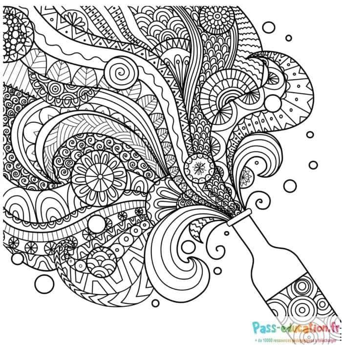 Coloriage Explosion de créativité à imprimer et colorier