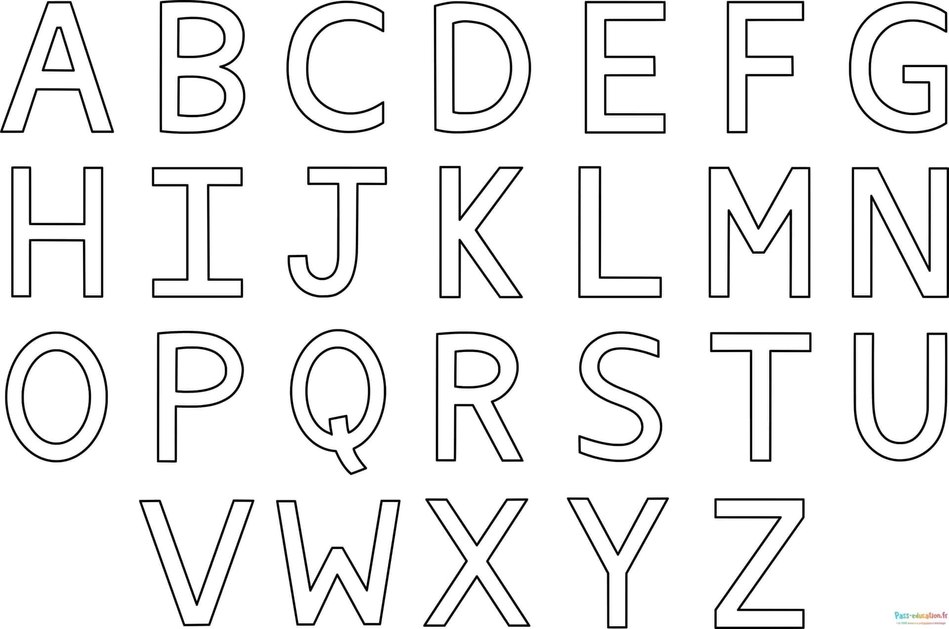 Coloriage Alphabet complet à imprimer et colorier