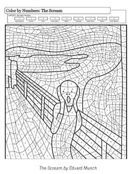 Coloriage Le Cri à imprimer et colorier
