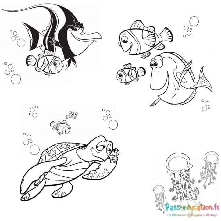 Coloriage Aventure sous-marine à imprimer et colorier