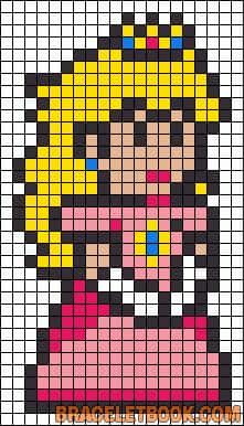 Coloriage Princesse Peach à imprimer et colorier