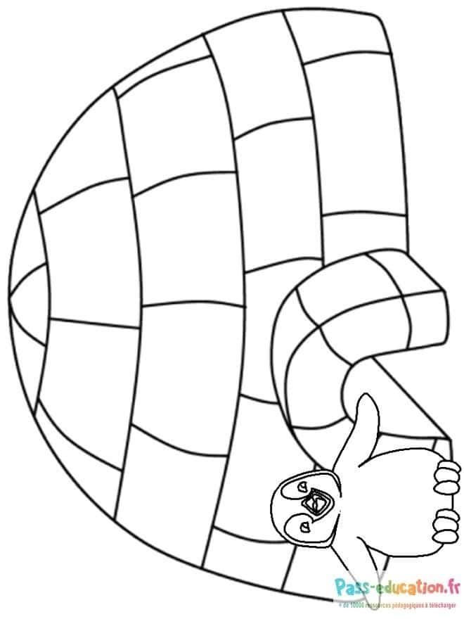 Coloriage Bonhomme de neige à imprimer et colorier