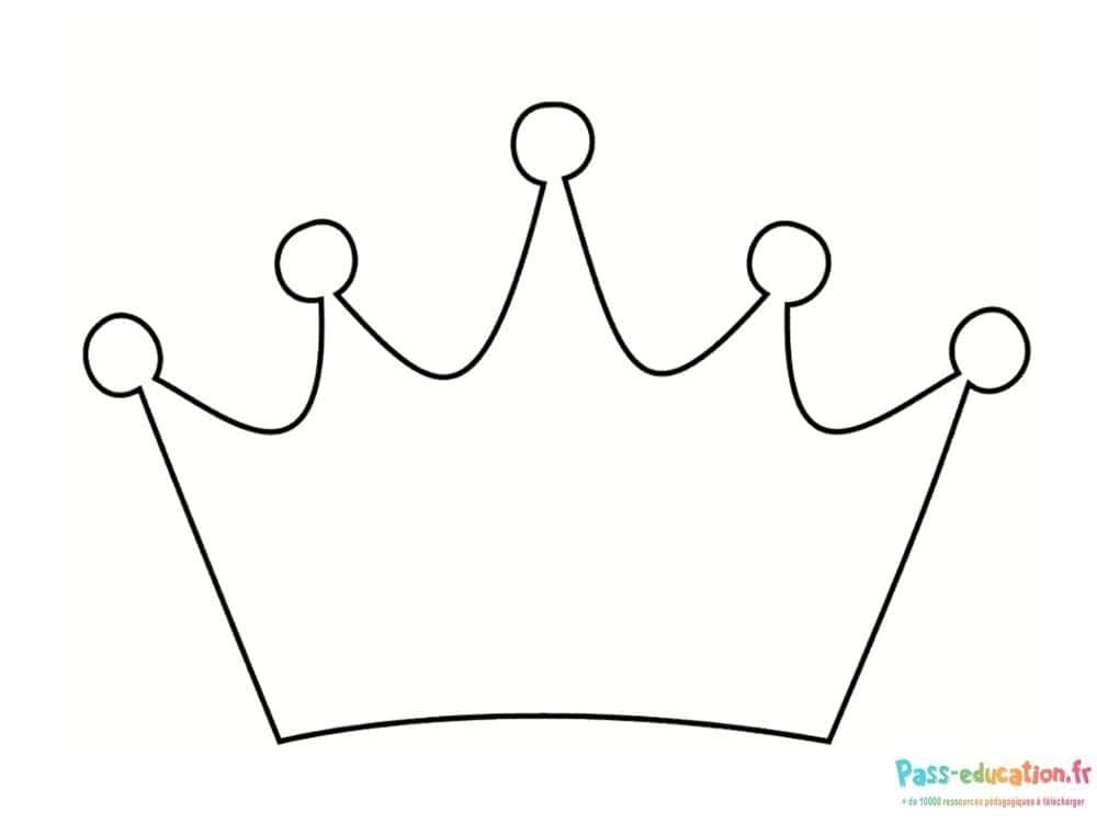 Coloriage Couronne royale à imprimer et colorier