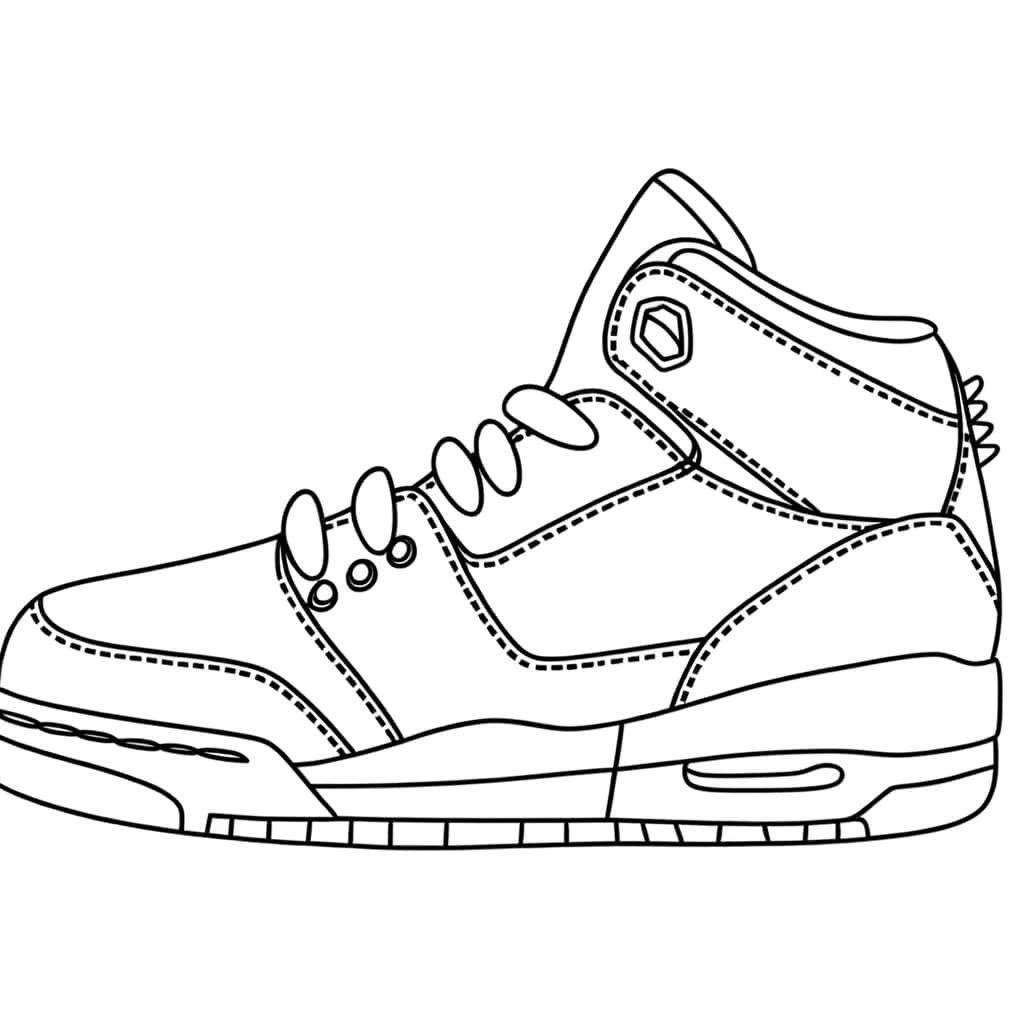 Coloriage Air Jordan à imprimer et colorier