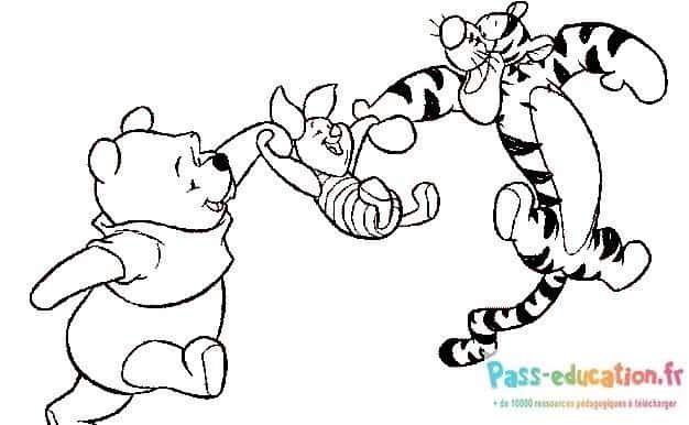 Coloriage Jeu de saut Disney à imprimer et colorier