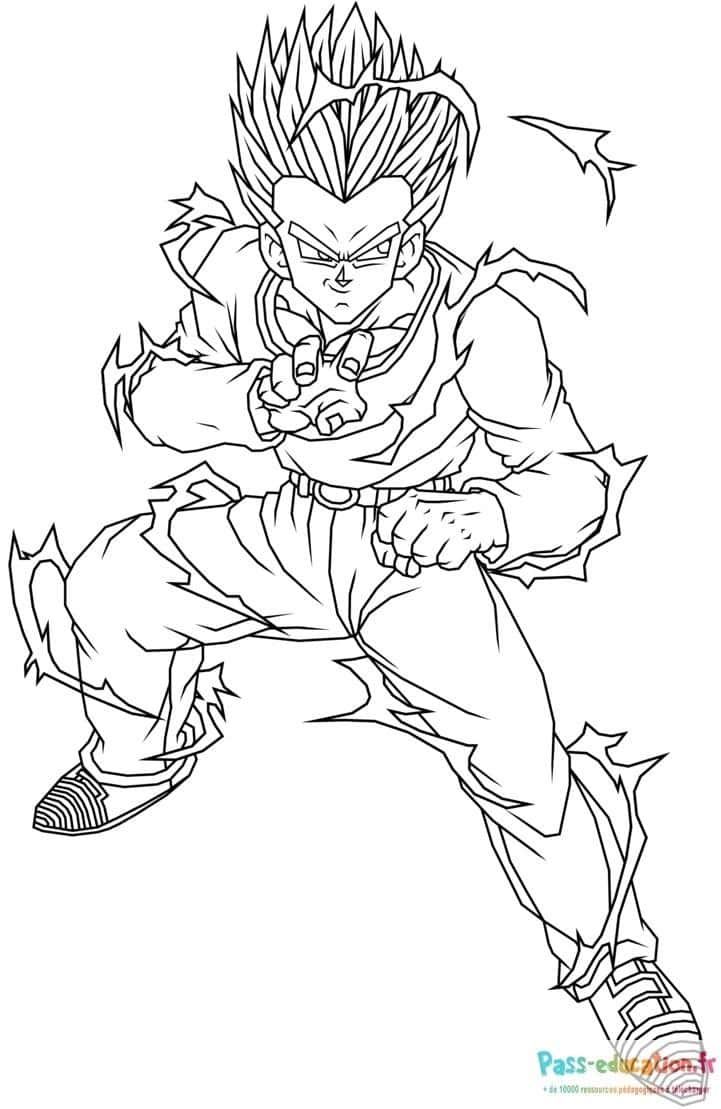 Coloriage Guerrier prêt au combat à imprimer et colorier