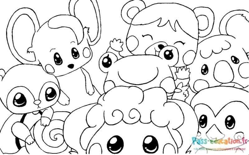 Coloriage Amis Animal Crossing à imprimer et colorier