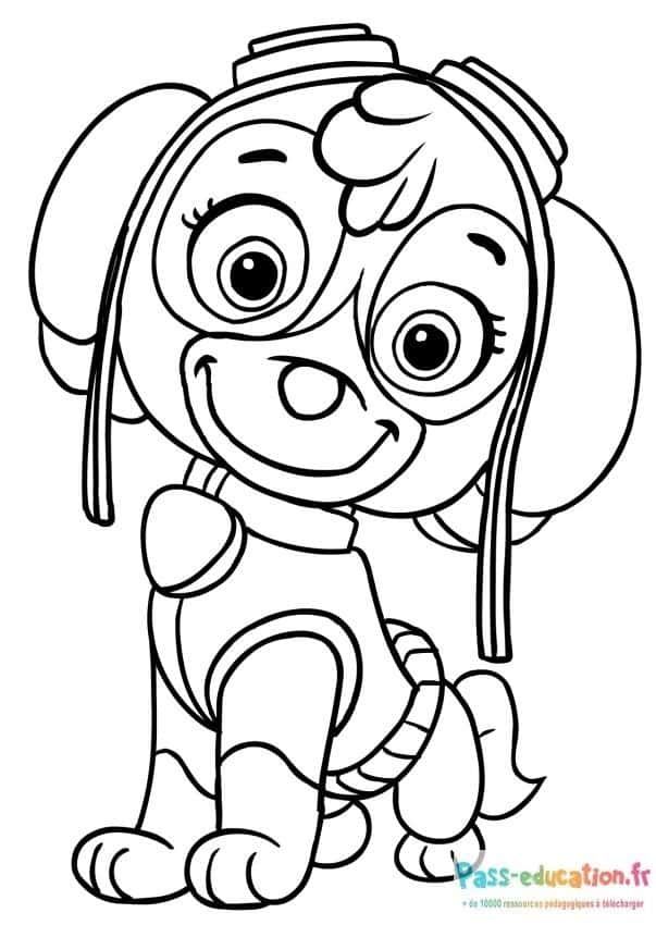 Coloriage Stella Pat'Patrouille à imprimer et colorier