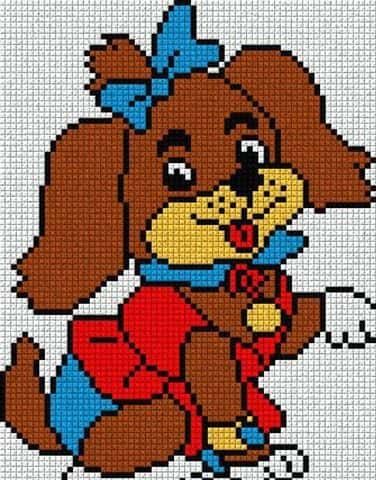 Coloriage Chien joyeux à imprimer et colorier