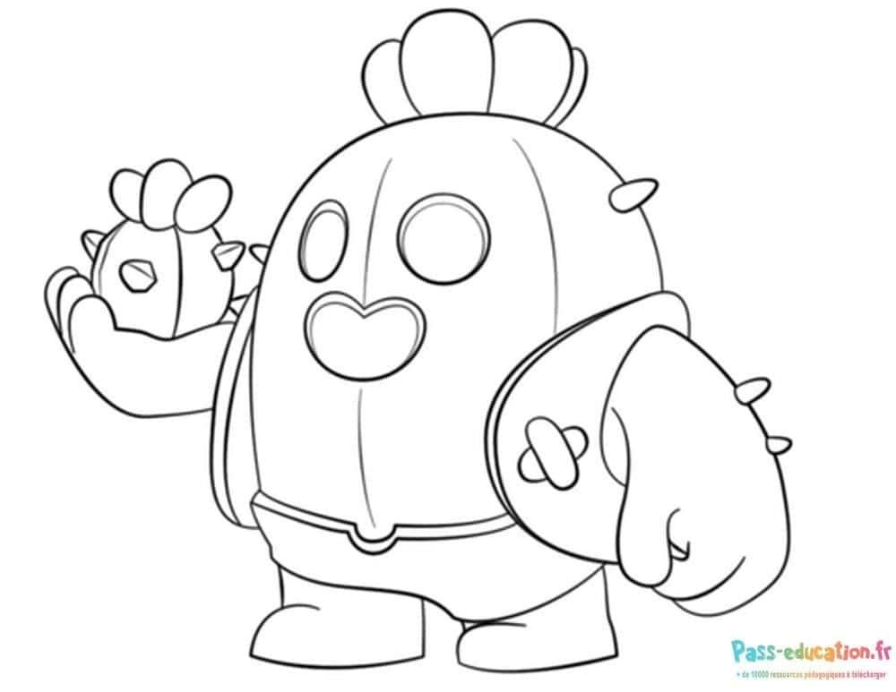 Coloriage Brawl Stars amusant à imprimer et colorier
