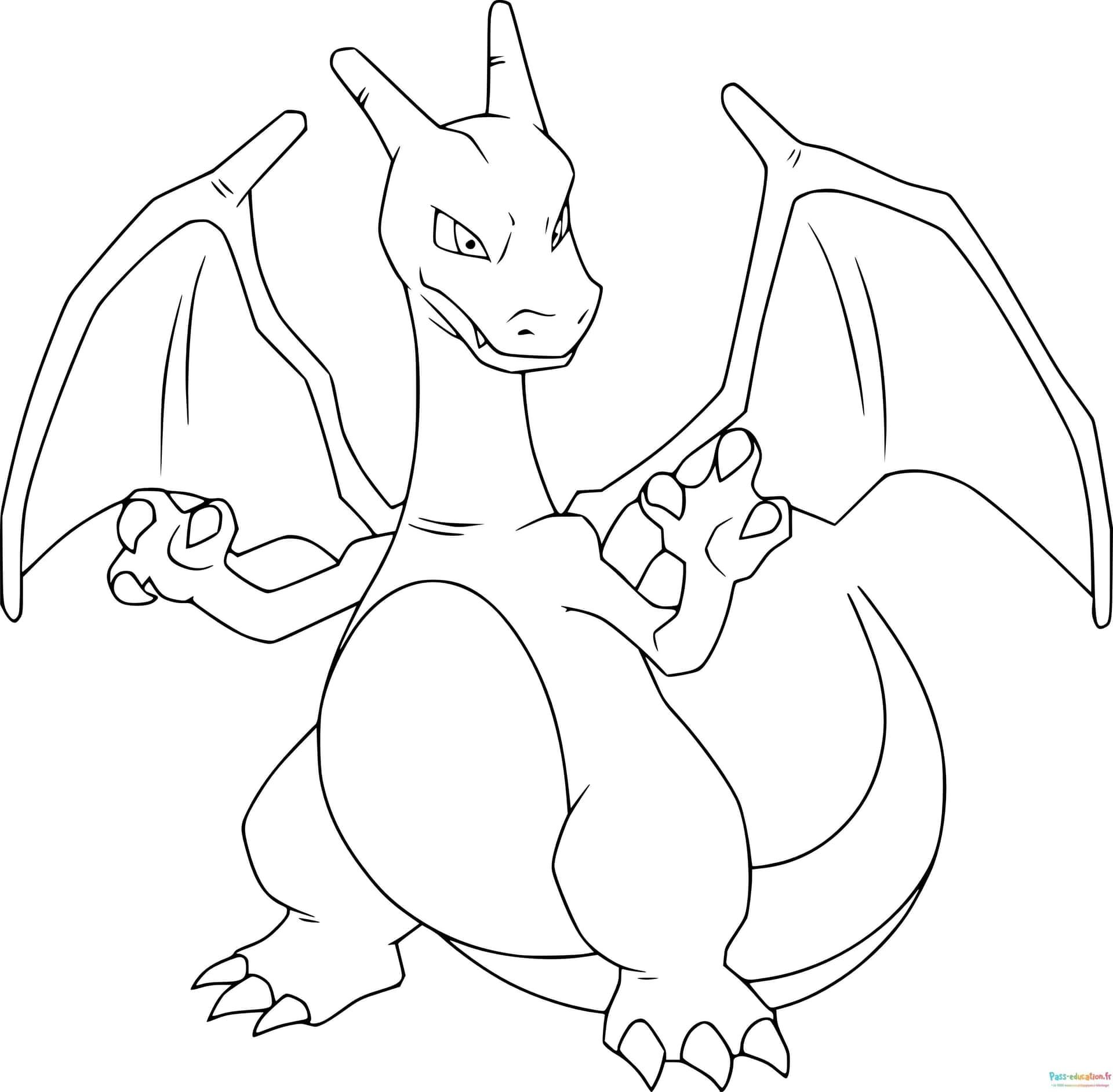 Coloriage Dragon majestueux à imprimer et colorier