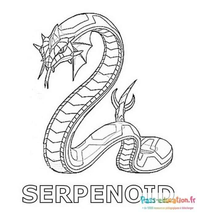Coloriage Serpentoid Bakugan à imprimer et colorier