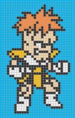 Coloriage Guerrier Super Saiyan à imprimer et colorier