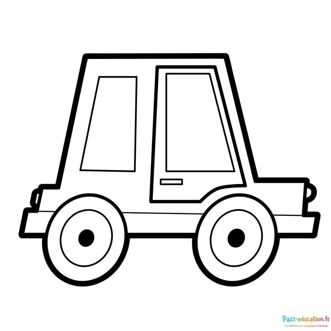Coloriage Voiture à colorier à imprimer et colorier