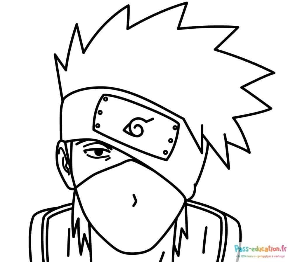 Coloriage Kakashi Hatake à imprimer et colorier