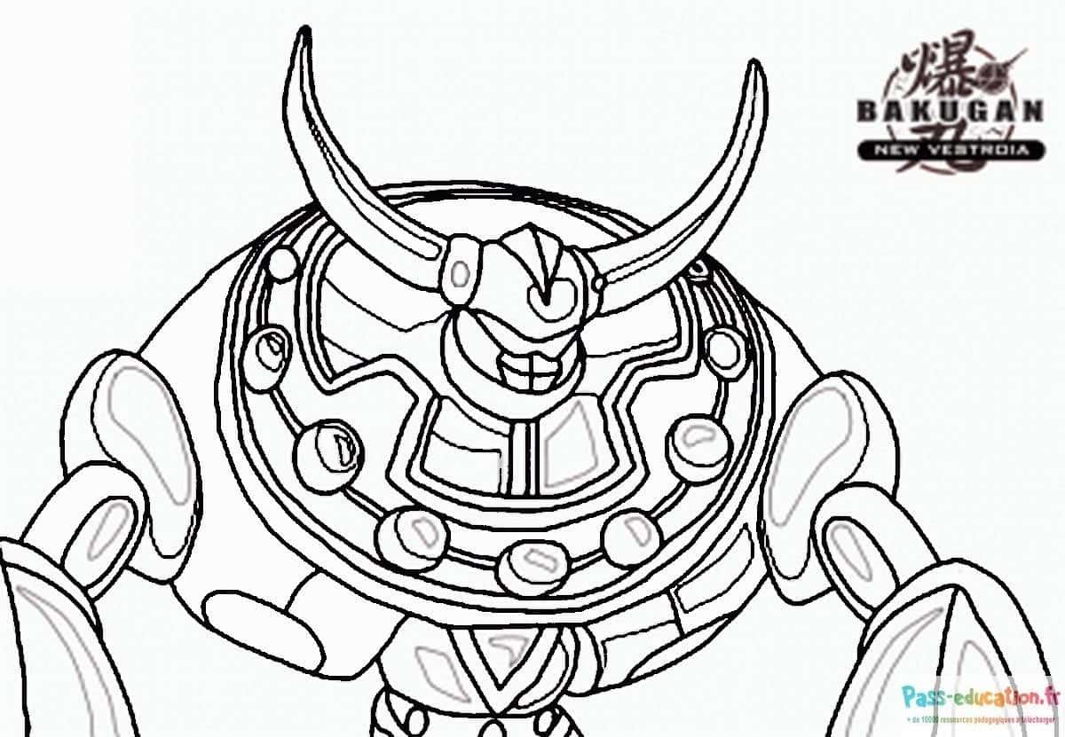 Coloriage Robot Bakugan à imprimer et colorier