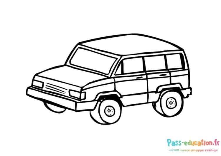 Coloriage 4x4 à colorier à imprimer et colorier