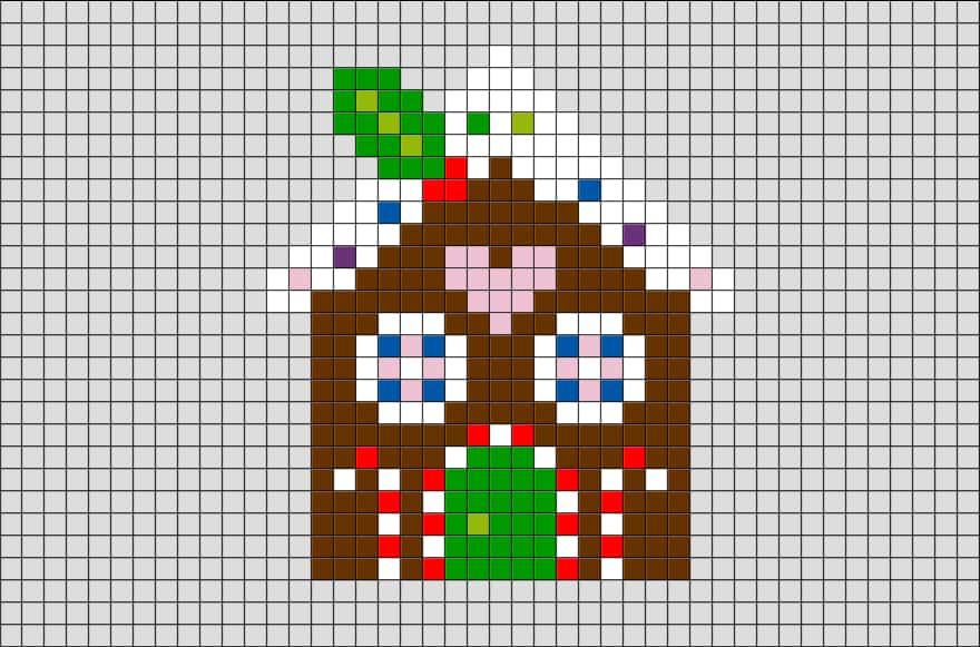 Coloriage Renard de Noël à imprimer et colorier