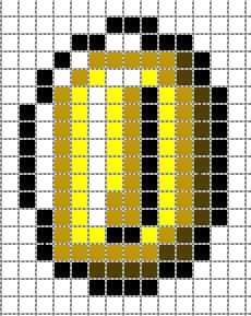 Coloriage Icône Super Mario à imprimer et colorier