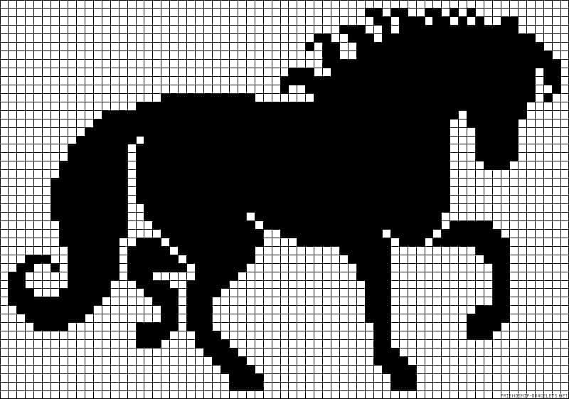 Coloriage Cheval au galop à imprimer et colorier