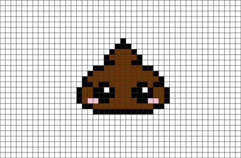 Coloriage Emoji caca à imprimer et colorier