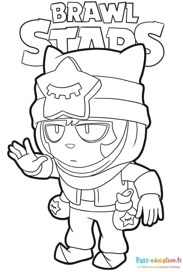 Coloriage Brawl Stars Leon à imprimer et colorier