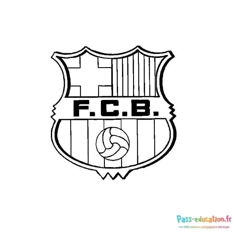 Coloriage Blason football à imprimer et colorier