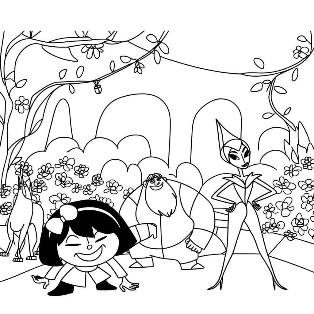 Coloriage Arthur et les Minimoys à imprimer et colorier