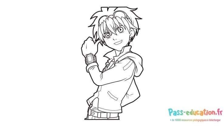 Coloriage Personnage Bakugan à imprimer et colorier