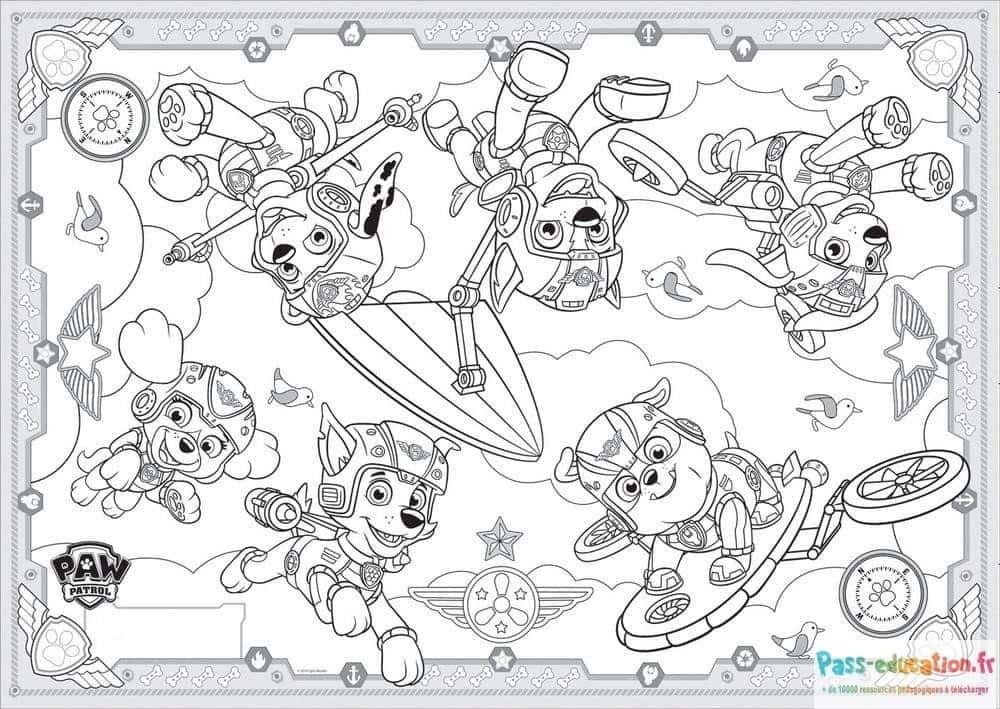 Coloriage Super Patrouille à imprimer et colorier