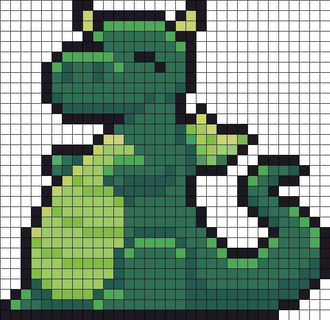 Coloriage Dragon vert à imprimer et colorier
