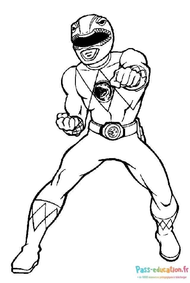 Coloriage Super-héros en action à imprimer et colorier