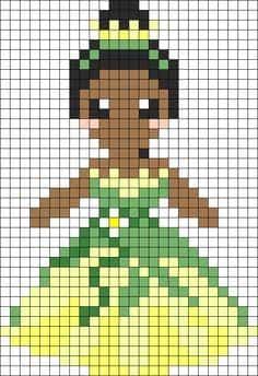 Coloriage Princesse Tiana à imprimer et colorier