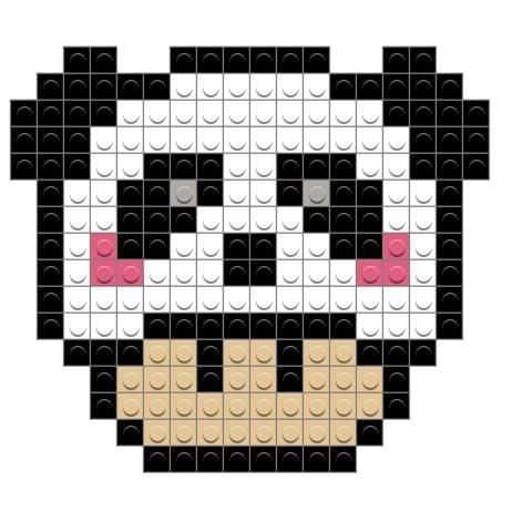 Coloriage Panda Kawaii à imprimer et colorier