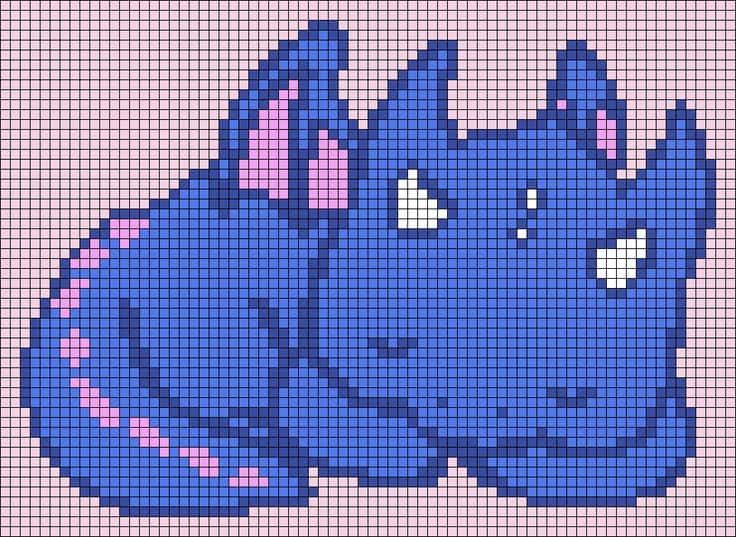 Coloriage Dragon bleu à imprimer et colorier