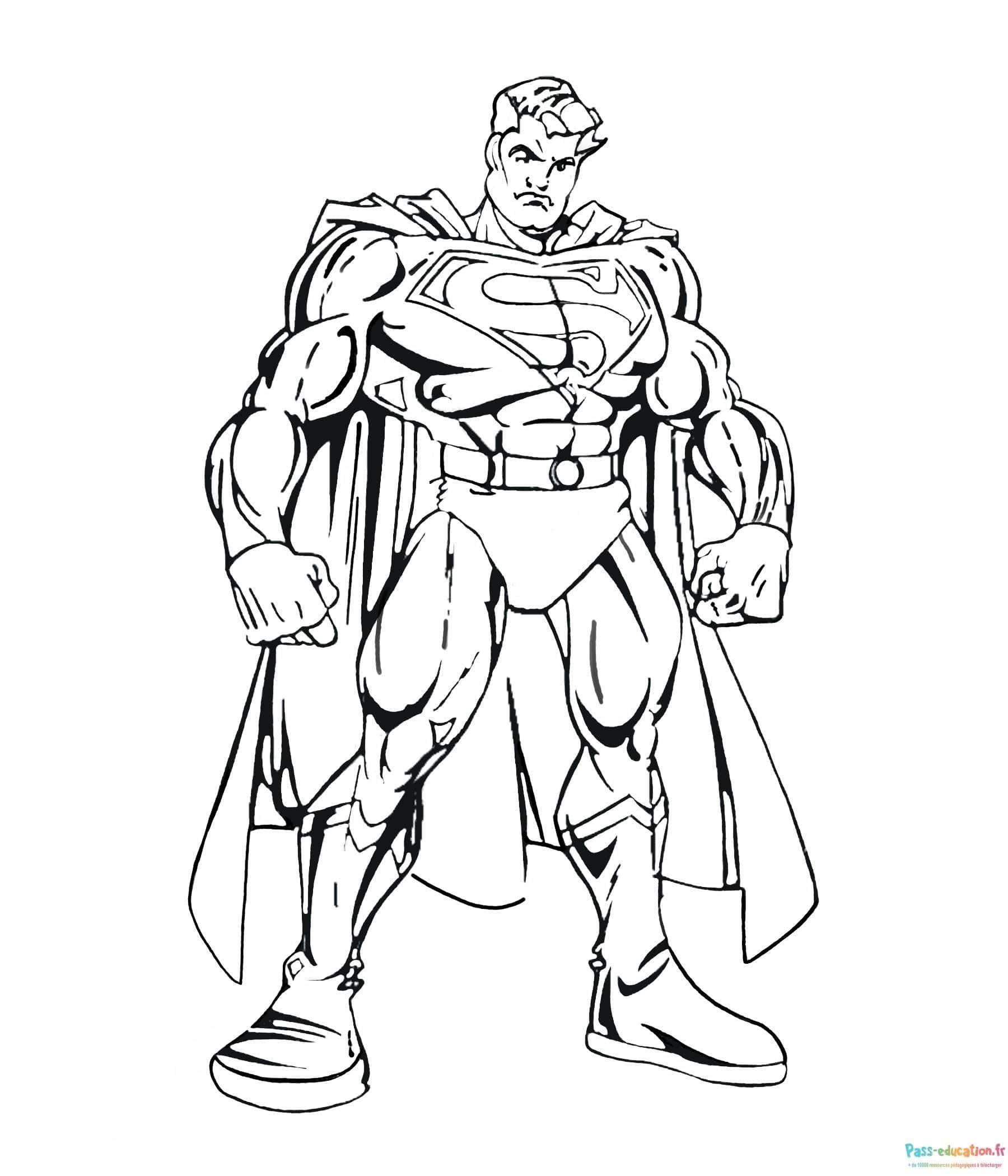 Coloriage Super-héros à imprimer et colorier
