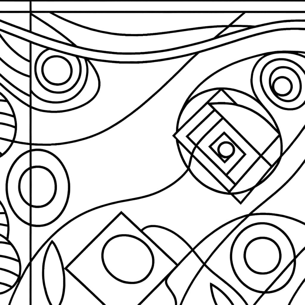 Coloriage Motifs abstraits à imprimer et colorier